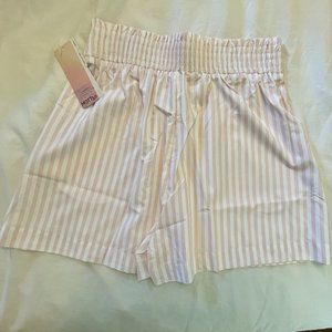 Mott50 NWT: Viv Lounge Short Blush Pink Stripe Women's Medium UPF50+
